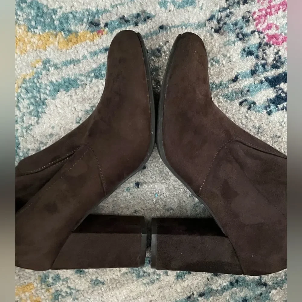 Indigo Rd. Tulum Over The Knee Boots Brown Faux Suede Sz. 8